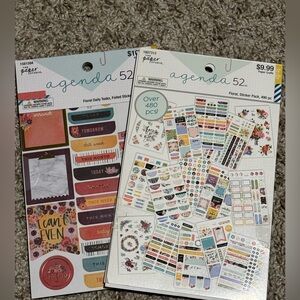 Agenda 52 Floral Sticker Pack